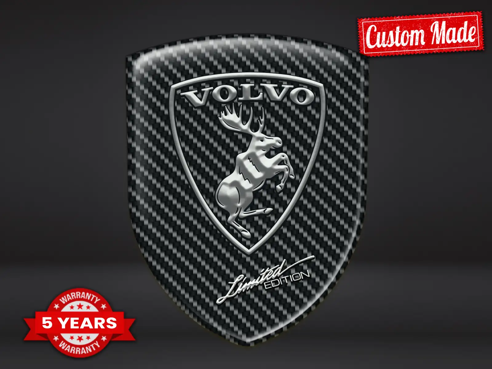 Volvo Domed Sticker Max Resilient Elegant Pro Performance